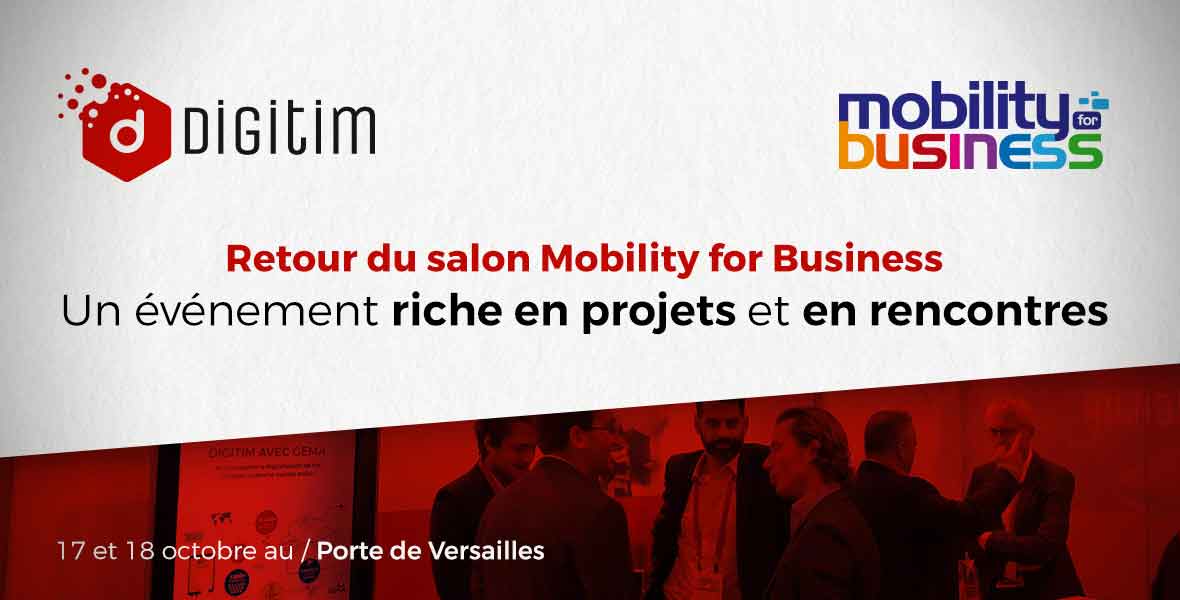 Stand Digitim au Salon mobility for business 2018
